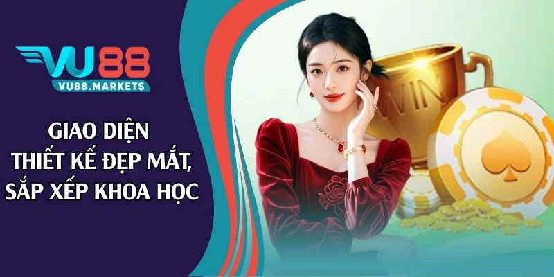 Giao diện thiết kế đẹp mắt, sắp xếp khoa học