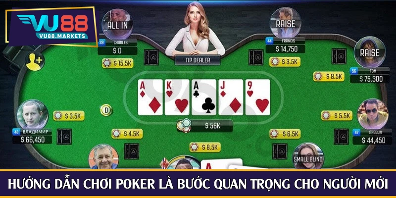 Hướng dẫn chơi poker là bước quan trọng cho người mới