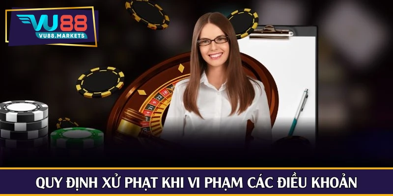 Quy định xử phạt khi vi phạm các điều khoản
